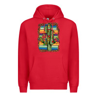 Red Christmas cactus Premium Hoodie - JahusDesignShop