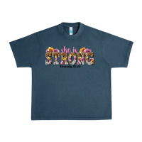 Midnight Navy she is strong proverbs 31 25 Urban Heavy Tee - NancyCooperArtShop