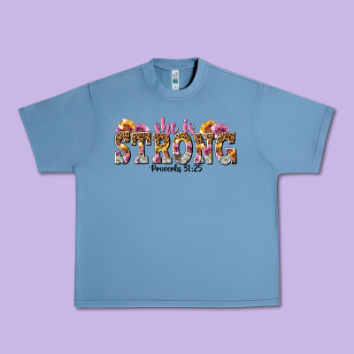 She Is Strong Proverbs 31 25 Urban Heavy Tee Designed By Nancycooperartshop