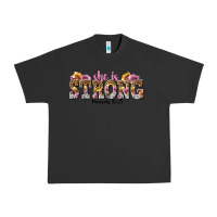 Pigment Black she is strong proverbs 31 25 Urban Heavy Tee - NancyCooperArtShop