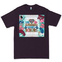 Plum this superhero wears scrubs tumbler Premium Tee - BundleAndBundleShop