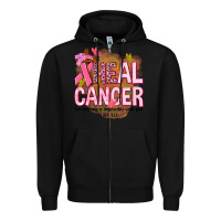 Black heal cancer for nothing is impossible with god Zipper Hoodie - NancyCooperArtShop