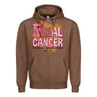 Chestnut heal cancer for nothing is impossible with god Zipper Hoodie - NancyCooperArtShop