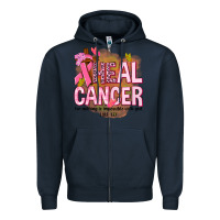 Navy heal cancer for nothing is impossible with god Zipper Hoodie - NancyCooperArtShop
