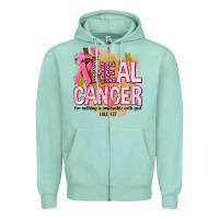Seafoam heal cancer for nothing is impossible with god Zipper Hoodie - NancyCooperArtShop