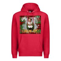 Cardinal omg santa i know him elf Premium Hoodie - CowGirlArtShop