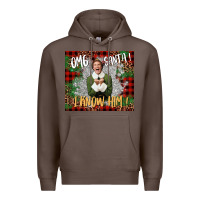 Coffee omg santa i know him elf Premium Hoodie - CowGirlArtShop