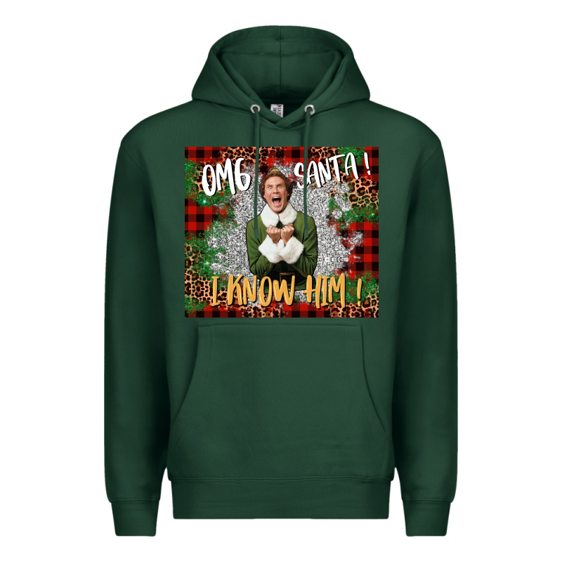 Omg Santa I Know Him Elf Premium Hoodie by CowGirlArtShop | Teevron