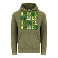 Vintage Olive howdy st patrick s day Vintage Hoodie - MaliasSmallBusiness
