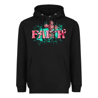 Black faith breast cancer Heavyweight Hoodie - CowGirlArtShop