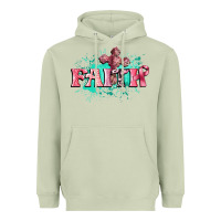 Matcha faith breast cancer Heavyweight Hoodie - CowGirlArtShop