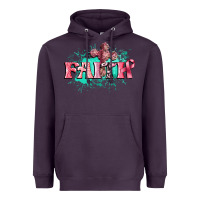 Plum faith breast cancer Heavyweight Hoodie - CowGirlArtShop