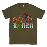 Army Green lets rodeo Classic Tee - NancyCooperArtShop
