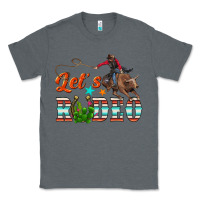 Charcoal Heather lets rodeo Classic Tee - NancyCooperArtShop