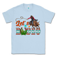 Dusty Blue lets rodeo Classic Tee - NancyCooperArtShop