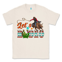 Natural lets rodeo Classic Tee - NancyCooperArtShop