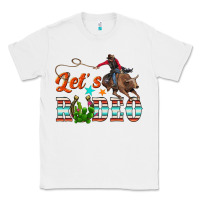 White lets rodeo Classic Tee - NancyCooperArtShop