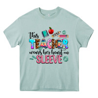 Arona this teacher wears her heart on sleeve Heavy Core Tee - AdoDesignShop