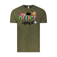 Vintage Olive office squad Vintage Tee - MaliasSmallBusiness