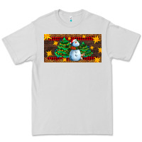 Dove Grey christmas tree with snowman Premium Tee - AdoDesignShop