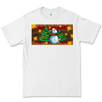 White christmas tree with snowman Premium Tee - AdoDesignShop