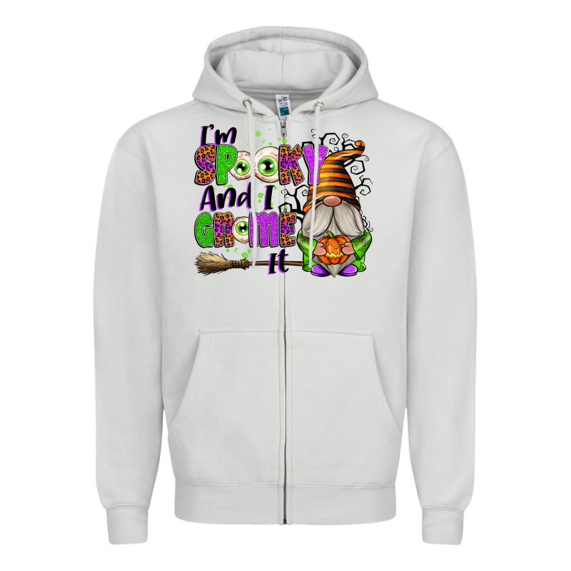 I'm Spooky And I Gnome It Zipper Hoodie by texasbilliewilder | Teevron