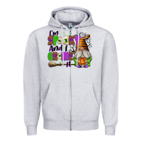 Heather Grey I'm Spooky and I Gnome It Zipper Hoodie - texasbilliewilder