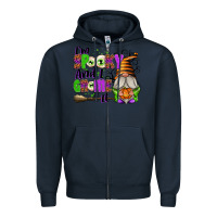 Navy I'm Spooky and I Gnome It Zipper Hoodie - texasbilliewilder