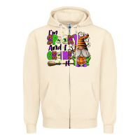 Sandshell I'm Spooky and I Gnome It Zipper Hoodie - texasbilliewilder