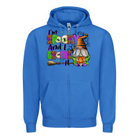 True Royal I'm Spooky and I Gnome It Zipper Hoodie - texasbilliewilder