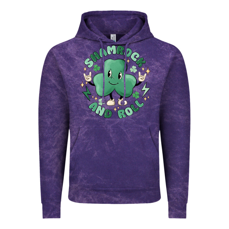 Shamrock And Roll Vintage Hoodie by MaliasSmallBusiness | Teevron