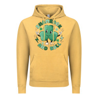 Vintage Mustard shamrock and roll Vintage Hoodie - MaliasSmallBusiness