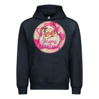 Pink Merry Christmas Santa Urban Hoodie | Teevron