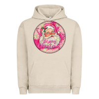 Pigment French Oak Pink Merry Christmas Santa Urban Hoodie - FaDigitalArtStudio