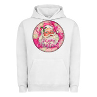 Pigment Lunar Rock Pink Merry Christmas Santa Urban Hoodie - FaDigitalArtStudio