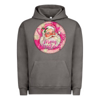 Pigment Tornado Pink Merry Christmas Santa Urban Hoodie - FaDigitalArtStudio
