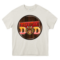 Cream firefighter coasters Heavy Core Tee - AdoDesignShop