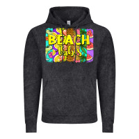 Vintage Black beach vibes summer brushstroke Vintage Hoodie - Jasminsmagicworld