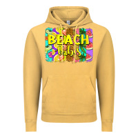Vintage Mustard beach vibes summer brushstroke Vintage Hoodie - Jasminsmagicworld