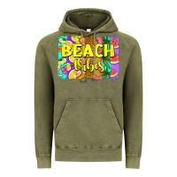 Vintage Olive beach vibes summer brushstroke Vintage Hoodie - Jasminsmagicworld