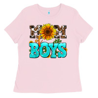 Bubblegum Pink mom of boys Ladies Tee - AdoDesignShop
