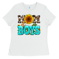 White mom of boys Ladies Tee - AdoDesignShop