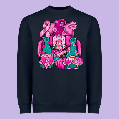 Breast Cancer Gnomies Truck Heavyweight Sweatshirt Designed By Bundleandbundleshop
