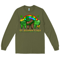 Army Green St. Patricks Dental Long Sleeve Tee - BundleAndBundleShop