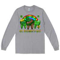 Heather Grey St. Patricks Dental Long Sleeve Tee - BundleAndBundleShop