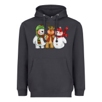 Smoke christmas polar bear reindeer and snowman Heavyweight Hoodie - CowGirlArtShop