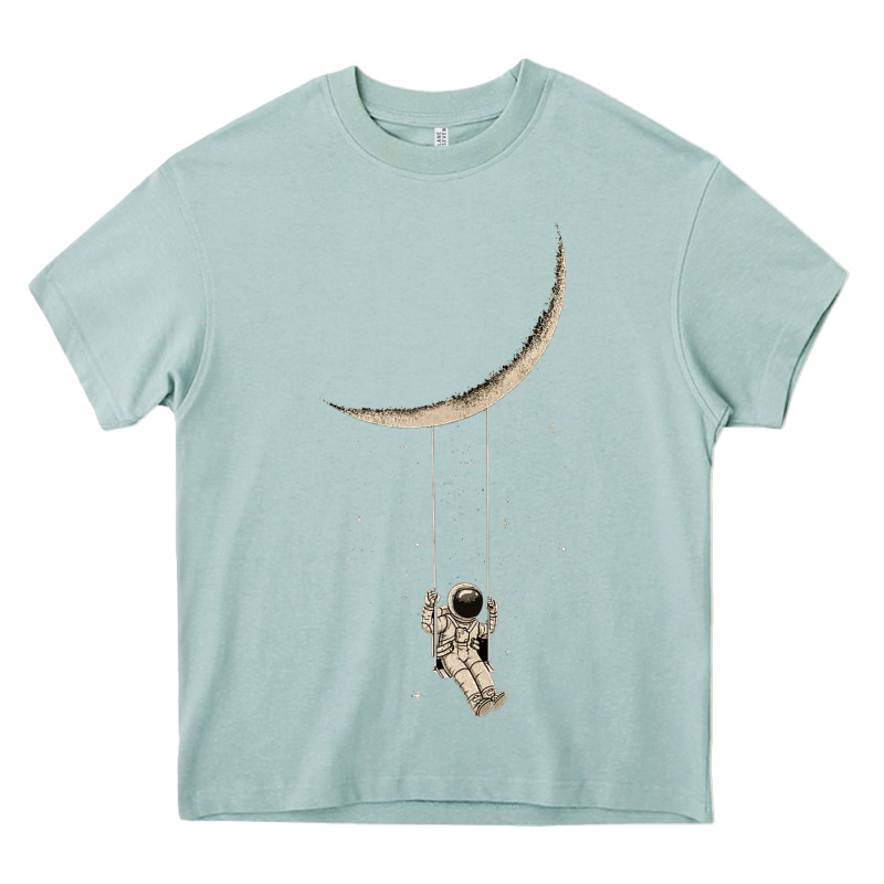 Astronaut Moon Swing Heavy Core Tee by Bettercallsaul | Teevron