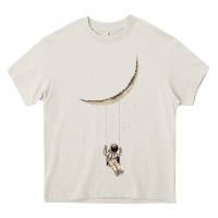 Cream Astronaut Moon Swing Heavy Core Tee - Bettercallsaul