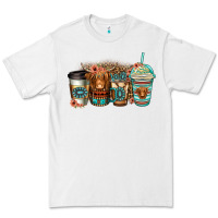 White serape floral longhaired cow coffee cups Premium Tee - Jasminsmagicworld
