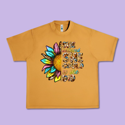 She Believed She Could So She Did Urban Heavy Tee Designed By Nancycooperartshop